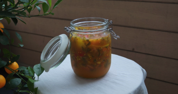 Fermentert og spicy tomatsalsa